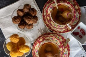 Boulettes de risotto frites de Calabre - Vous pouvez également les ajouter dans un consommé au dernier moment