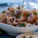 Calamari Fritti Calamars Frits Italiens Croquants - En-tête