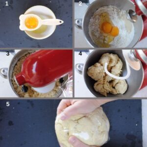 Chiacchiere biscuits italiens frits - Enveloppez la pâte dans du film alimentaire et laissez-la reposer