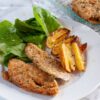 Escalopes de poulet panées croustillantes au four (sans œuf) - En-tête