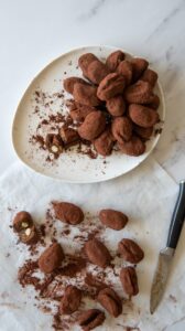 Figues enrobées de chocolat - Disposez sur un plat de service