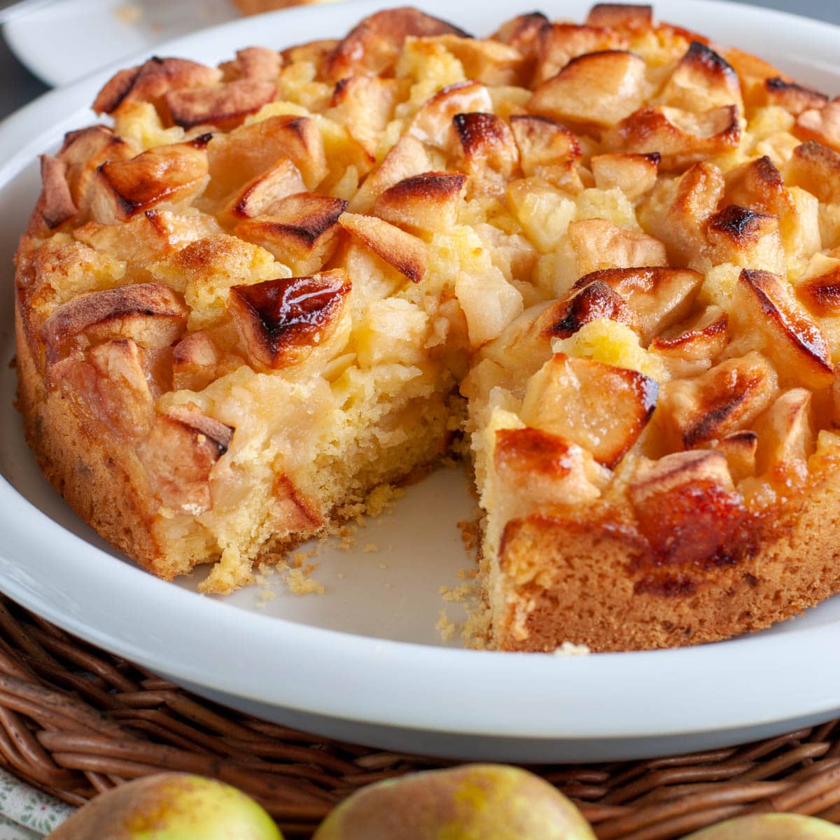 Gâteau aux pommes italien - En-tête