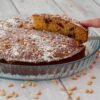 Gâteau sucré italien à la polenta avec ricotta - En-tête