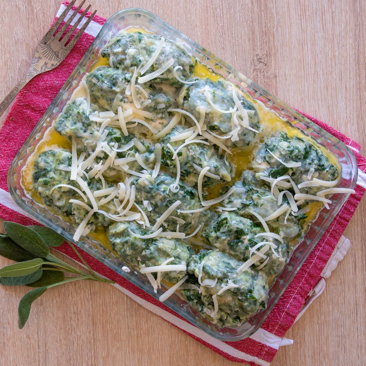 Gnudi ricotta épinards - En-tête