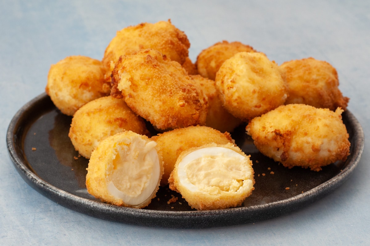 Œufs Mimosa Frits à l'Italienne, Farcis à la Ricotta - En-tête