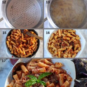 Pasta Alla Norma Recette Sicilienne Authentique - Lorsque l'eau bout, ajoutez les pâtes et faites cuire selon les indications du paquet en retirant une minute de cuisson