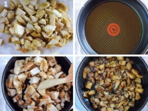 Pasta Alla Norma Recette Sicilienne Authentique - Faites revenir les aubergines jusqu'à ce qu'elles soient tendres et dorées en remuant de temps en temps