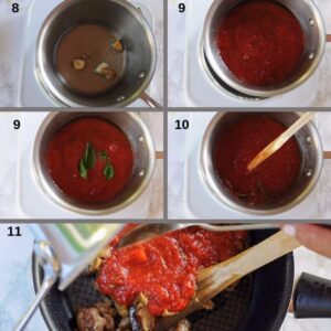 Pasta Alla Norma Recette Sicilienne Authentique - Ajoutez la sauce tomate, le sel et les feuilles de basilic
