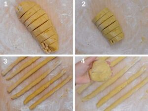 Pastiera Napoletana crémeuse (Tarte de Pâques à la ricotta) - Façonnez des bandes avec chaque part