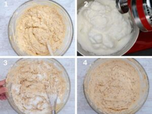 Pastiera Napoletana crémeuse (Tarte de Pâques à la ricotta) - Incorporez délicatement les blancs d'œufs à la préparation