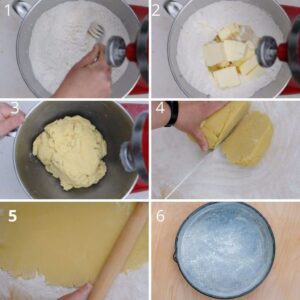 Pastiera Napoletana crémeuse (Tarte de Pâques à la ricotta) - Préparation de la pâte