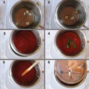 Recette Authentique et Simple de Sauce Tomate Italienne - Couvrez et laissez mijoter en gardant le couvercle légèrement ouvert