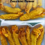 Recette de Beignets de Fleurs de Courgette - Déposez les fleurs sur du papier absorbant pour retirer l'excès d'huile une fois cuites
