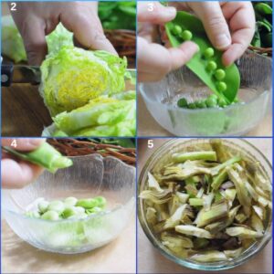 Recette de fèves italiennes fraîches (Minestra de fèves) - Préparez tous les légumes