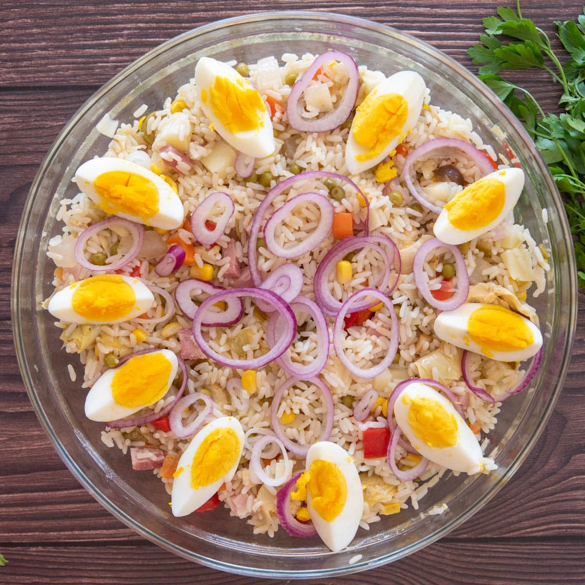 Recette de salade de riz Insalata Di Riso - En-tête