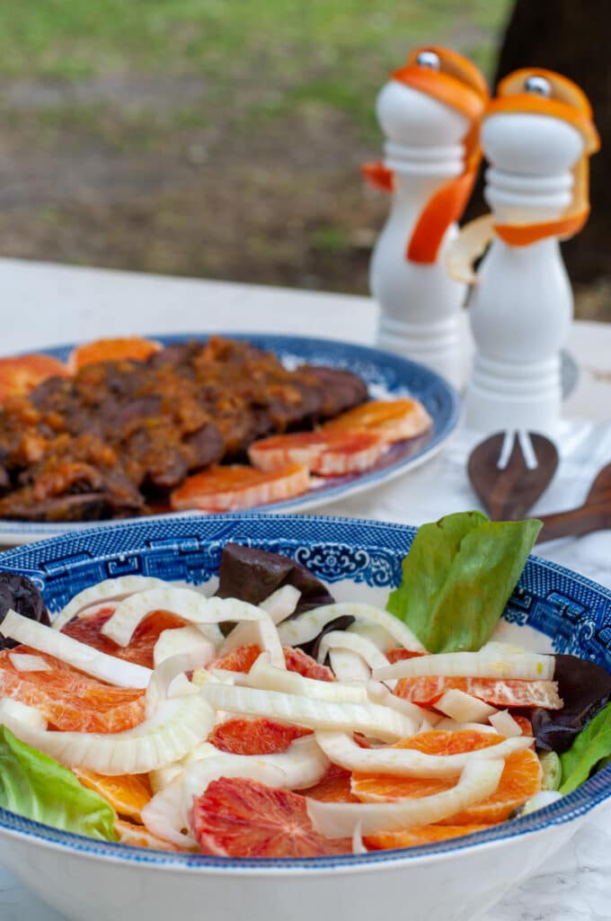 Salade italienne de fenouil avec orange sanguine - En-tête