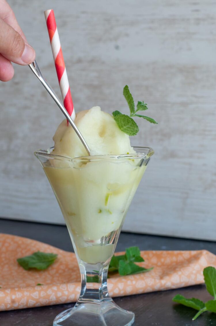 Sorbet au citron vert - En-tête