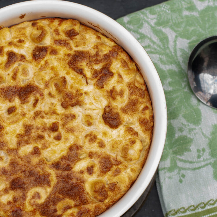 Soufflé de Tortellini au Fromage à l'Italienne, Gratiné - En-tête