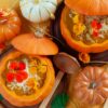 Soupe de potiron rôti aux fleurs comestibles - En-tête