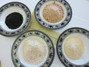 Arancini de riz sans gluten et végétariens - Préparer les différentes chapelures