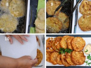 Aubergines milanaises végétariennes - Friture des aubergines panées