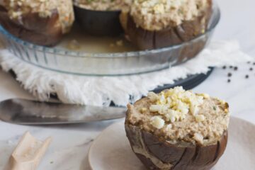 Aubergines rondes farcies froides (Melanzane fredde ripiene) - en-tête