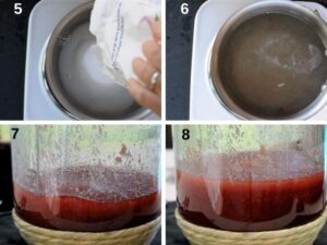 Comment préparer une liqueur de fraises fraîches maison - Préparer le sirop de sucre