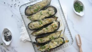 Courgettes et aubergines farcies végétariennes (Verdure ripiene) - Laisser refroidir les aubergines dorées