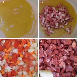 Daube provençale - Faire chauffer l'huile d'olive
