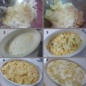 Gratin dauphinois rapide et facile - couper les légumes en tranches