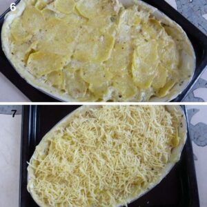 Gratin dauphinois rapide et facile - recouvrir le gratin de gruyère