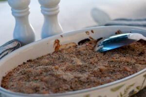Gratin de cabillaud, saumon, noix de Saint-Jacques et crevettes - Cuisson du gratin au four