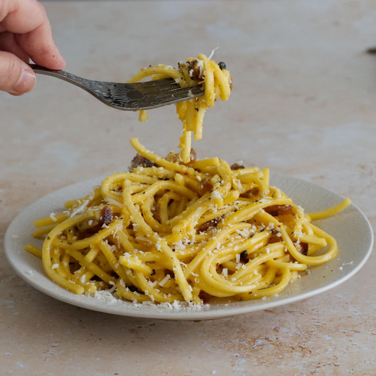 La carbonara que nous préparions à Rome dans les années 1970 - en-tête