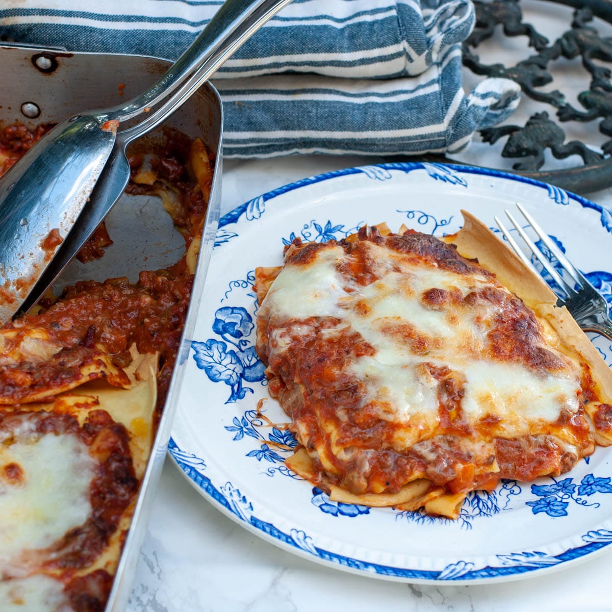 Lasagnes traditionnelles faciles sans précuisson à la béchamel - en-tête