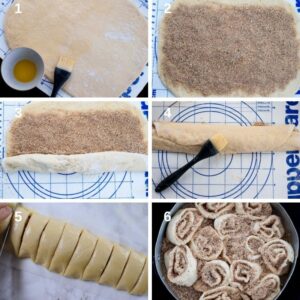 Les meilleurs roulés à la cannelle maison à la machine à pain - Façonnage des roulés à cannelle