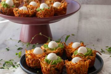 Nids de spaghetti maison - en-tête