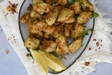 Nuggets de poulet italiens cuits au four - en-tête