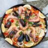 Paella de fruits de mer au chorizo - en-tête