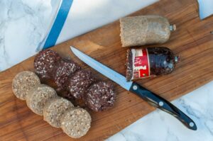 Petit-déjeuner irlandais en France - Tranches épaisses de boudin