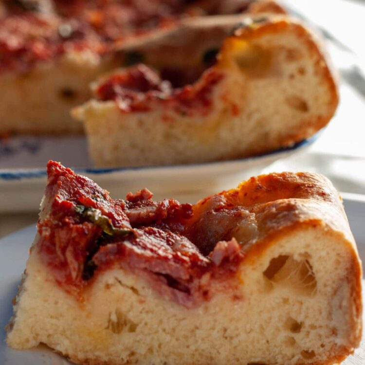 Pizza focaccia moelleuse - en-tête