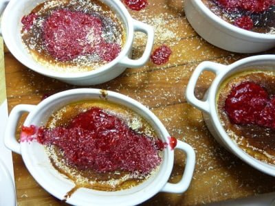 Pudding au chocolat blanc - en-tête