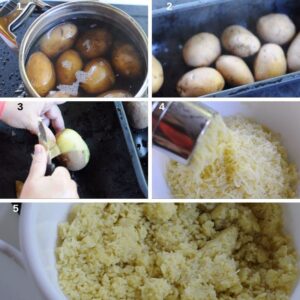 Purée de courge butternut rôtie - écraser les pommes de terre
