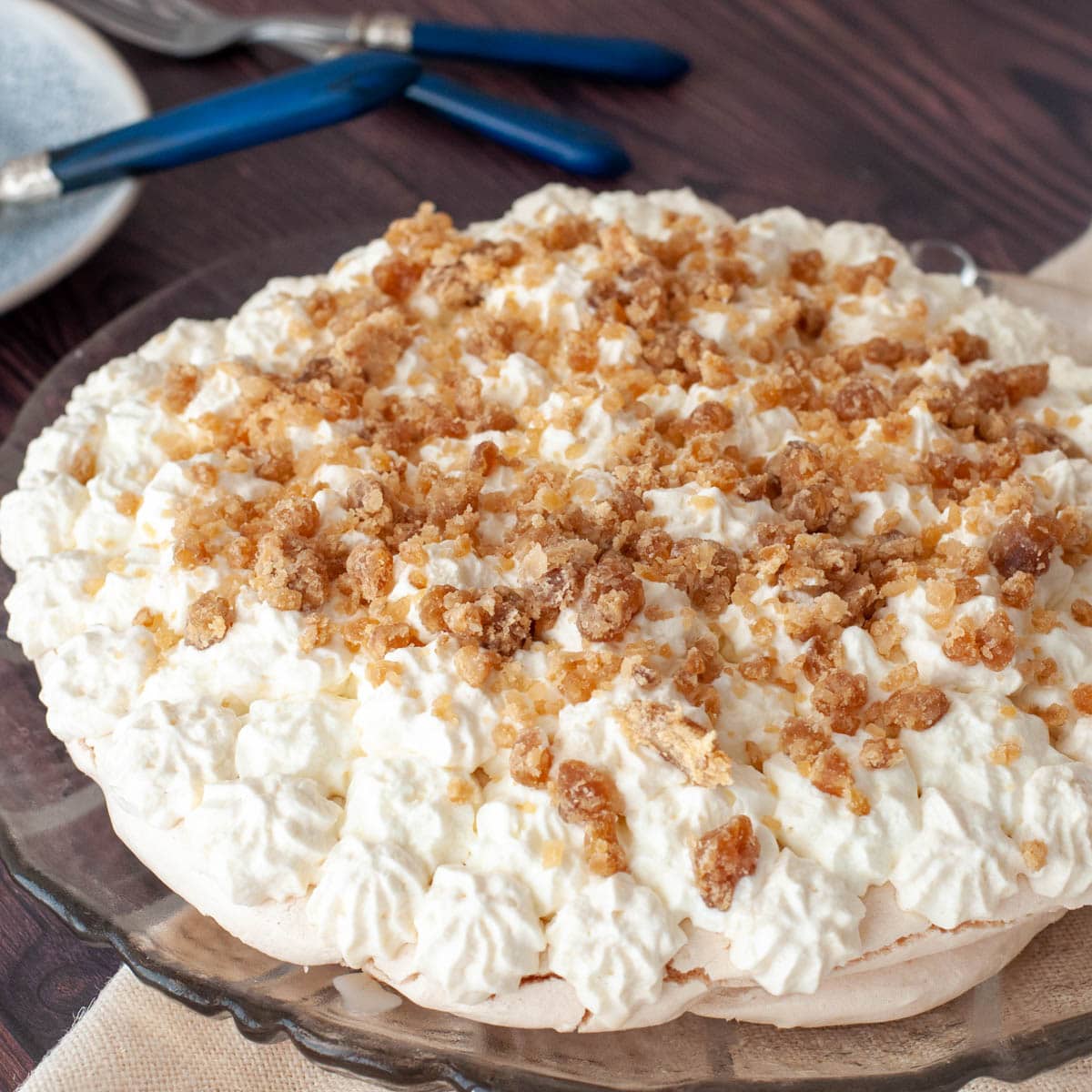 Recette de pavlova à la crème de marrons - en-tête