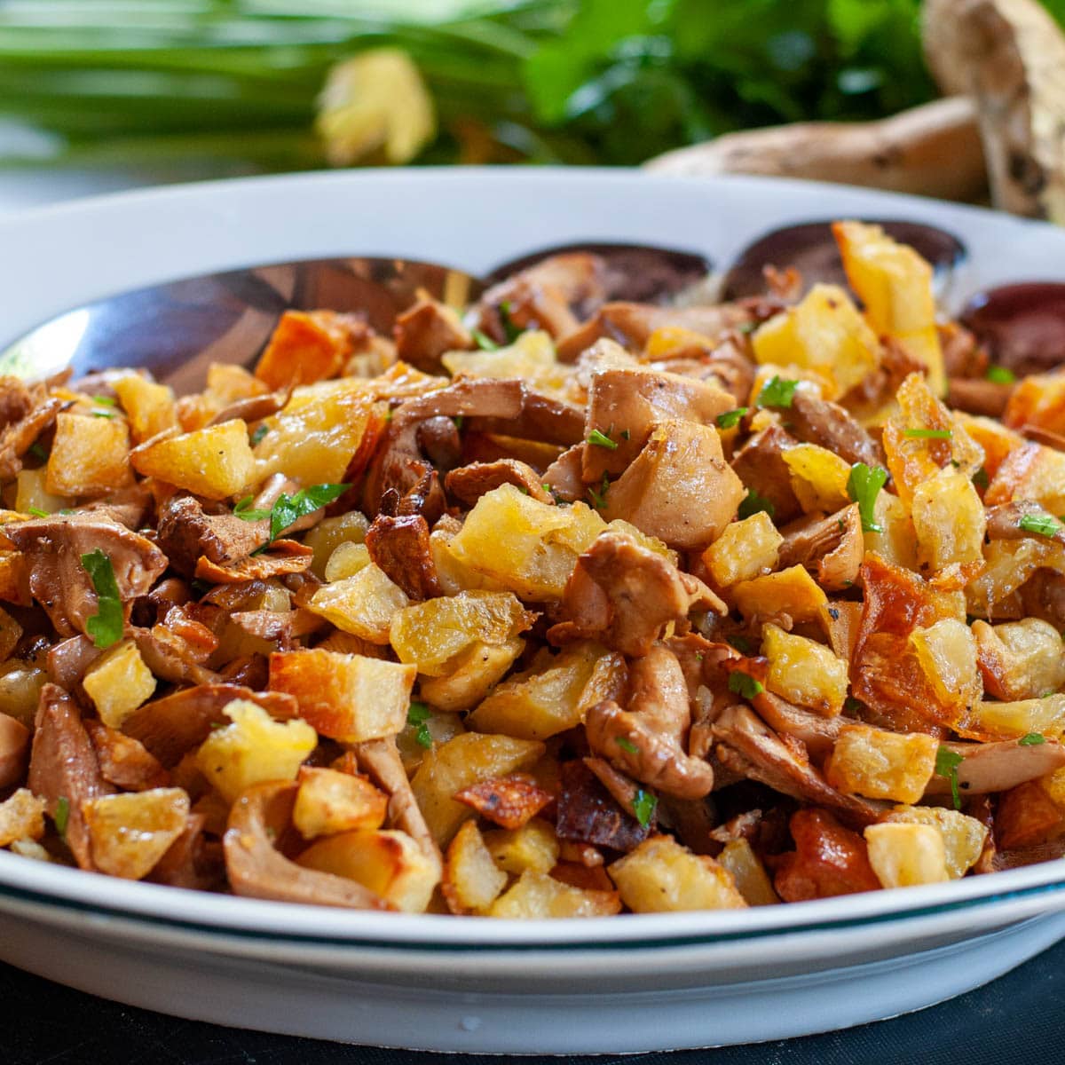 Recette facile de girolles - en-tête