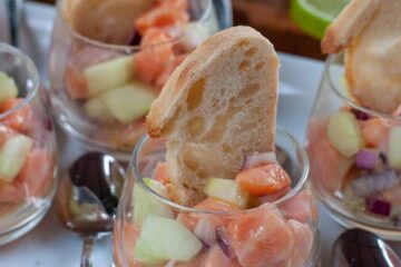 Recette facile de tartare de saumon frais au concombre - en-tête