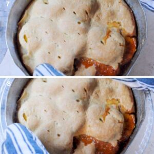 Recette facile de tarte Tatin aux pêches - Cuire la tarte au four