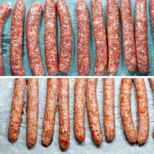 Roulés de saucisse en pâte briochée - percer et précuire les saucisses