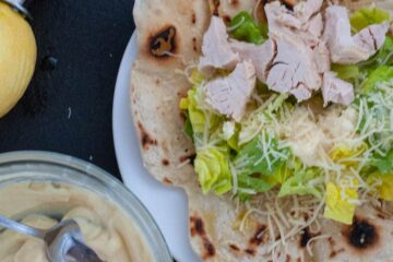 Salade César au poulet - en-tête