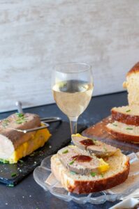Terrine de foie gras maison - Dégustation avec le vin doux