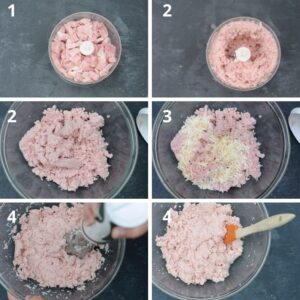 Terrine facile de jambon à tartiner - Mixer la préparation au jambon